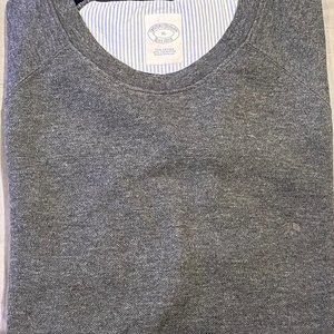 Men's Long Sleeve Sweater; Brooks Brothers; Slate Gray; Size XL